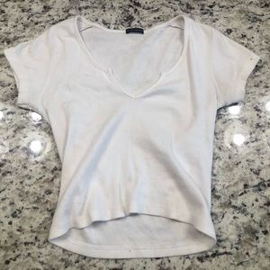 Brandy White Tee
